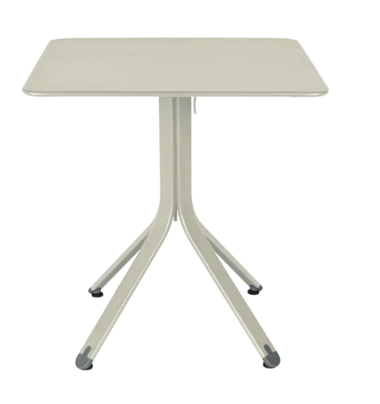 Load image into Gallery viewer, Rest'O Folding Table 71x71cm - Custom Wood DesignsFermob Rest'O folding outdoor table in Clay Grey, 71x71cm, with metal surface and compact design for outdoor useFermob Outdoor Table Metal24575204136119Clay Grey
