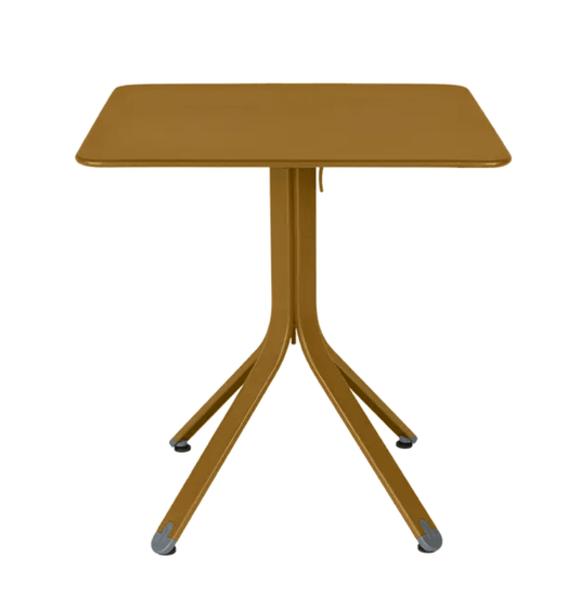 Rest'O Folding Table 71x71cm - Custom Wood DesignsFermob Rest'O folding outdoor table in gingerbread color, 71x71cm metal surface, perfect for patio or garden use.Fermob Outdoor Table Metal24575203705047Ginger