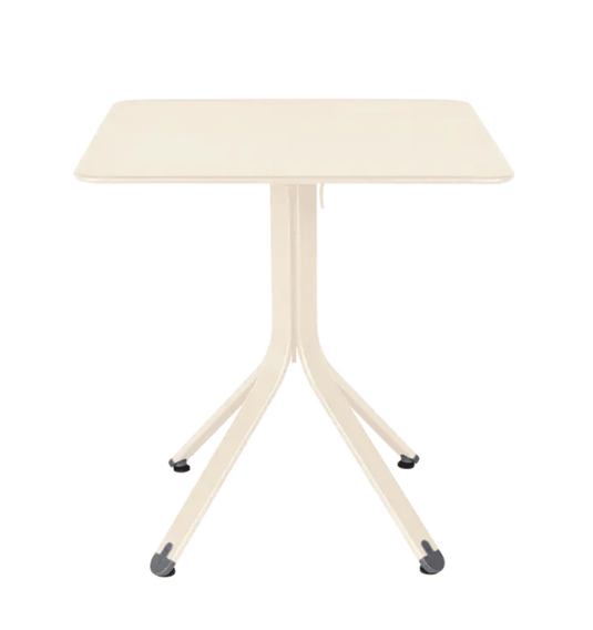 Rest'O Folding Table 71x71cm - Custom Wood DesignsFermob Rest'O folding outdoor table in Latte Beige, 71x71cm metal table for patio or garden use.Fermob Outdoor Table Metal24575203539511Latte Beige