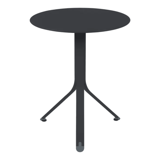 Rest'O Round Folding Table Ø60cm - Custom Wood DesignsFermob Rest'O Round Folding Table in anthracite metal, 60cm diameter, outdoor bistro table for patio or garden use.Fermob Outdoor Table Metal24575209956855Antracite