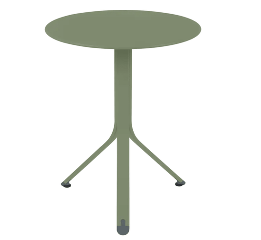 Rest'O Round Folding Table Ø60cm - Custom Wood DesignsFermob Rest'O Round Folding Outdoor Table with 60cm diameter, metal bistro style, featuring a cactus design.Fermob Outdoor Table Metal24575209824087Cactus