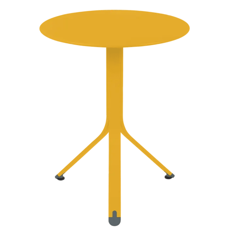 Load image into Gallery viewer, Rest'O Round Folding Table Ø60cm - Custom Wood DesignsFermob Rest'O Round Folding Outdoor Table, 60cm diameter, metal bistro table ideal for outdoor use in IrelandFermob Outdoor Table Metal24575208896407Honey
