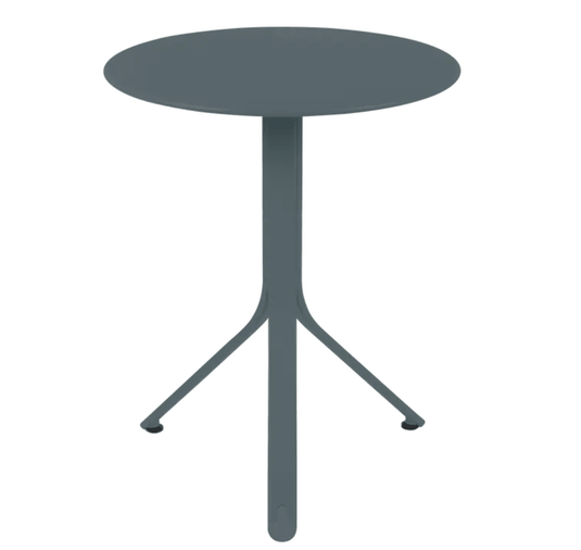 Rest'O Round Folding Table Ø60cm - Custom Wood DesignsStorm gray Fermob Rest'O Round folding outdoor table with 60cm diameter, metal bistro style for outdoor use.Fermob Outdoor Table Metal24575207901495Storm Grey