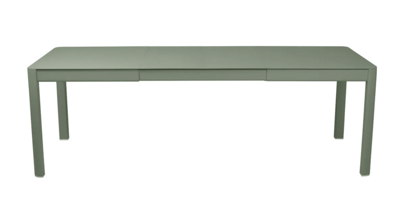 Load image into Gallery viewer, Fermob Ribambelle extendable metal table, large 10-seater aluminium outdoor dining table with cactus design.
