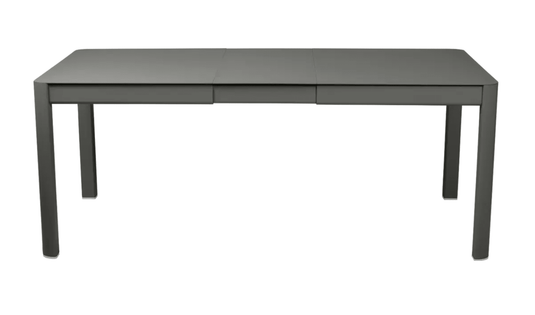 Fermob Ribambelle extendable metal table, large 10-seater outdoor aluminium table with extendable design for hospitality use