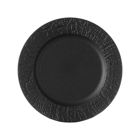 Rimmed plate Crust, 270mm - Custom Wood DesignsFine Dine 270mm rimmed crust plate, shallow with raised edge, ideal for serving appetizers or main courses.Shallow plate with rim767368