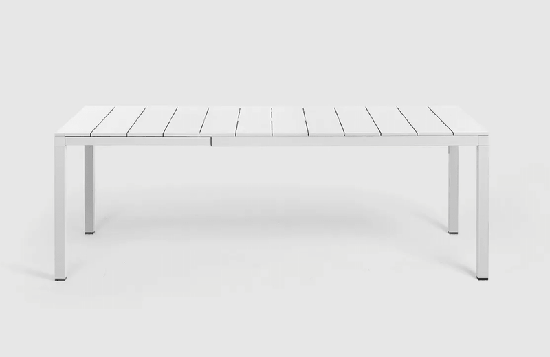 Load image into Gallery viewer, Rio Alu 140 Extensible Table - Custom Wood DesignsNardi Rio Alu 140 Extensible Outdoor Table with aluminum frame and wooden top, ideal for outdoor dining and gatherings.Nardi Table Outdoor24575206008695Bianco
