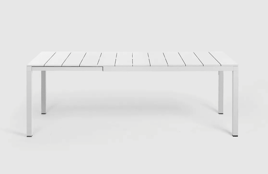 Rio Alu 140 Extensible Table - Custom Wood DesignsNardi Rio Alu 140 Extensible Outdoor Table with aluminum frame and wooden top, ideal for outdoor dining and gatherings.Nardi Table Outdoor24575206008695Bianco