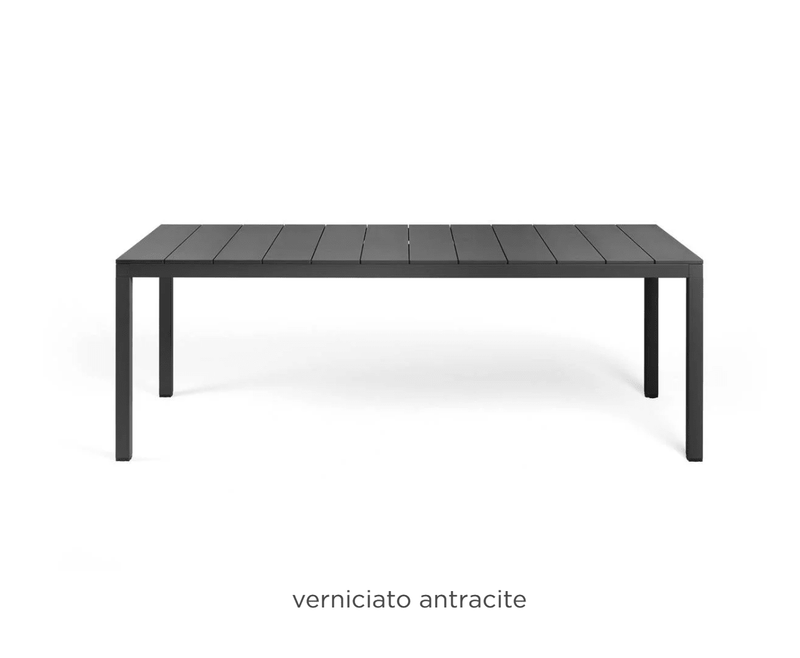 Load image into Gallery viewer, Rio Alu 210 Fixed Table - Custom Wood DesignsAntracite Nardi Rio Alu 210 fixed outdoor table with sleek aluminum design, ideal for garden or patio use.Nardi Outdoor Table24575205666007Antracite
