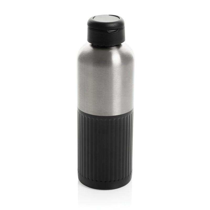 Load image into Gallery viewer, XD Xclusive Ripple RCS R-steel leakproof water bottle with handle, 750ML, recycled stainless steel with wood design, drinkware.
