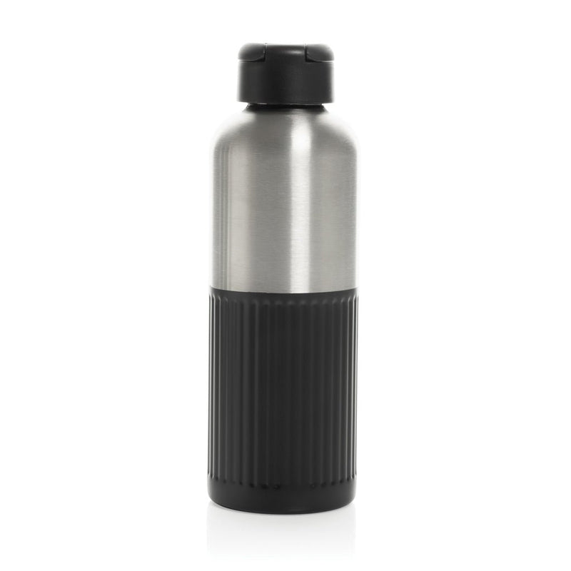 Load image into Gallery viewer, XD Xclusive Ripple RCS R-steel leakproof water bottle with handle, 750ML, recycled stainless steel with wood design, drinkware.
