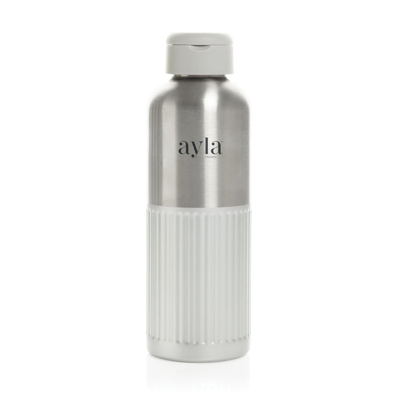 Load image into Gallery viewer, Ripple RCS R-steel leakproof water bottle with handle, 750ML, in custom wood design, by XD Xclusive, made of recycled stainless steel.
