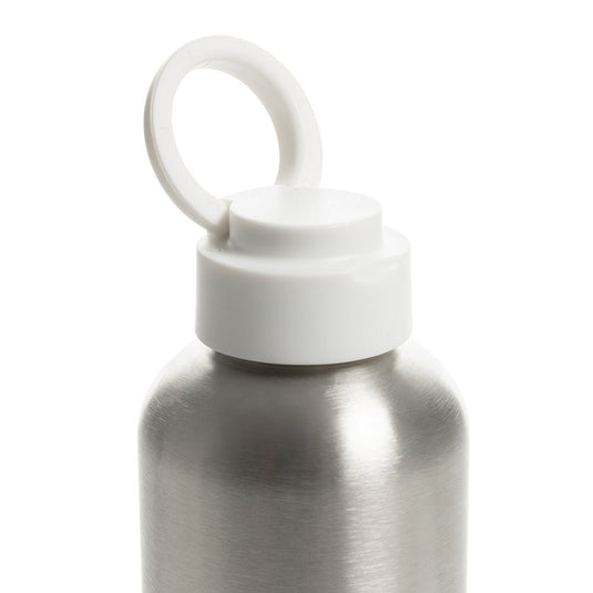 XD Xclusive Ripple RCS R-steel leakproof water bottle with handle, 750ML, recycled stainless steel with wood design.