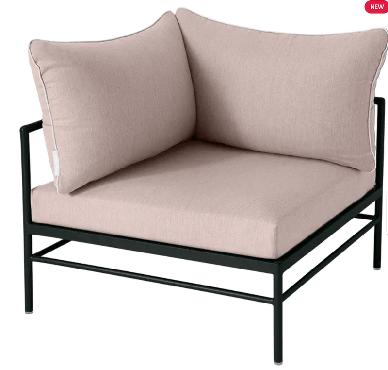 Load image into Gallery viewer, Rivage Corner Armchair - Custom Wood DesignsAntracite and papyrus Rivage corner armchair from Fermob, a stylish outdoor metal corner sofa with modern design.Corner Outdoor Sofa Fermob Metal24575200035895Antracite Papyrus
