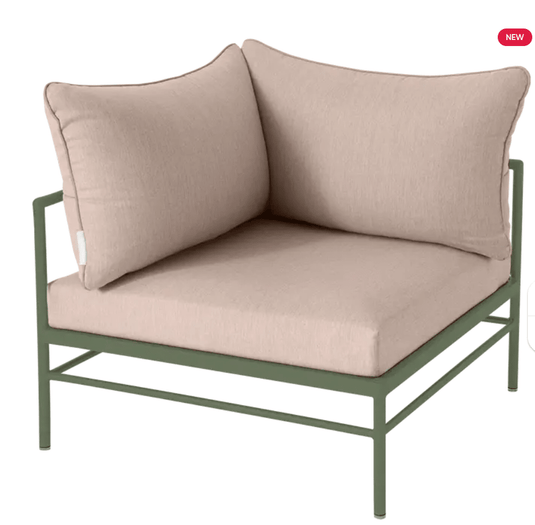 Rivage Corner Armchair - Custom Wood DesignsFermob Rivage Corner Armchair, outdoor metal corner sofa with woven cactus twine design, suitable for patio or garden seating.Corner Outdoor Sofa Fermob Metal24575209140983Cactus Twine