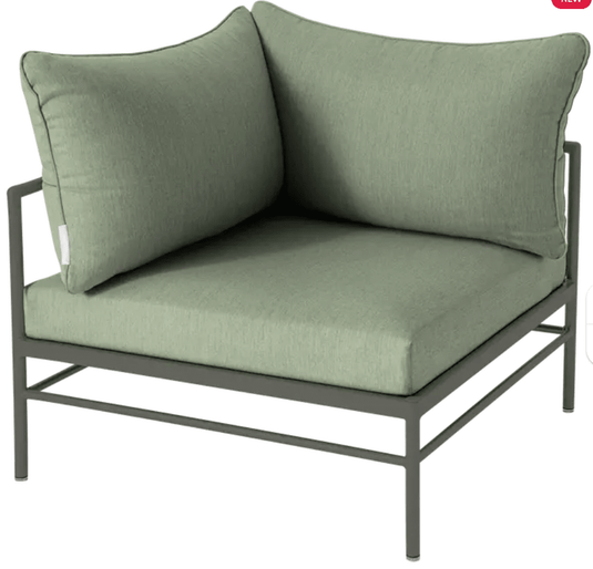 Rivage Corner Armchair - Custom Wood DesignsFermob Rivage Corner Armchair, outdoor metal corner sofa with cushioned seating in a modern garden setting.Corner Outdoor Sofa Fermob Metal24575205992407RosemaryCactus