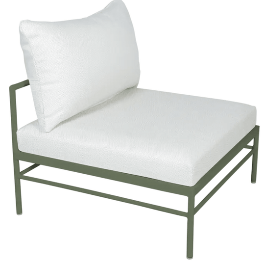 Rivage Low Chair by Fermob - Custom Wood DesignsRivage low outdoor sofa chair by Fermob with a cactus pearl finish, featuring a metal frame and comfortable seating for outdoor spaces.Outdoor Sofa Metal Fermob24575208805687Cactus Pearl