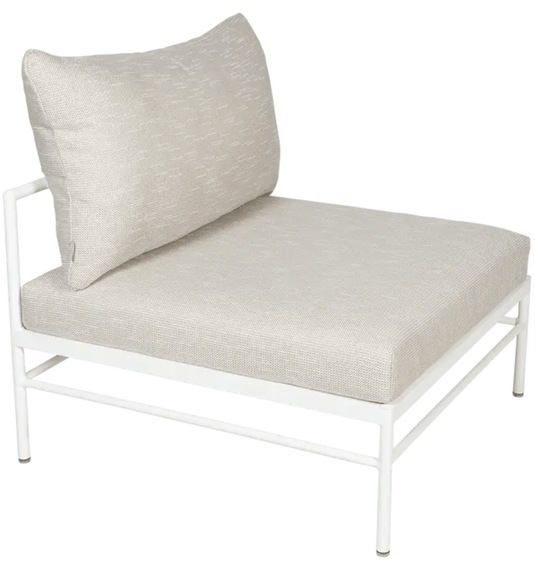 Rivage Low Chair by Fermob - Custom Wood DesignsCotton white wicker Rivage low chair by Fermob, outdoor metal sofa with a modern, minimalist design for outdoor seating.Outdoor Sofa Metal Fermob24575207446935Cotton White Wicker
