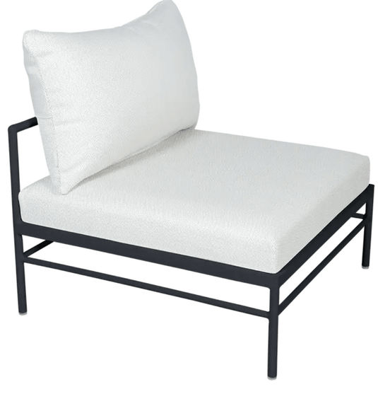 Rivage Low Chair by Fermob - Custom Wood DesignsFermob Rivage Low Chair in Liqurice Pearl, outdoor metal sofa with sleek design, perfect for garden or patio seating.Outdoor Sofa Metal Fermob24575208209079Liqurice Pearl