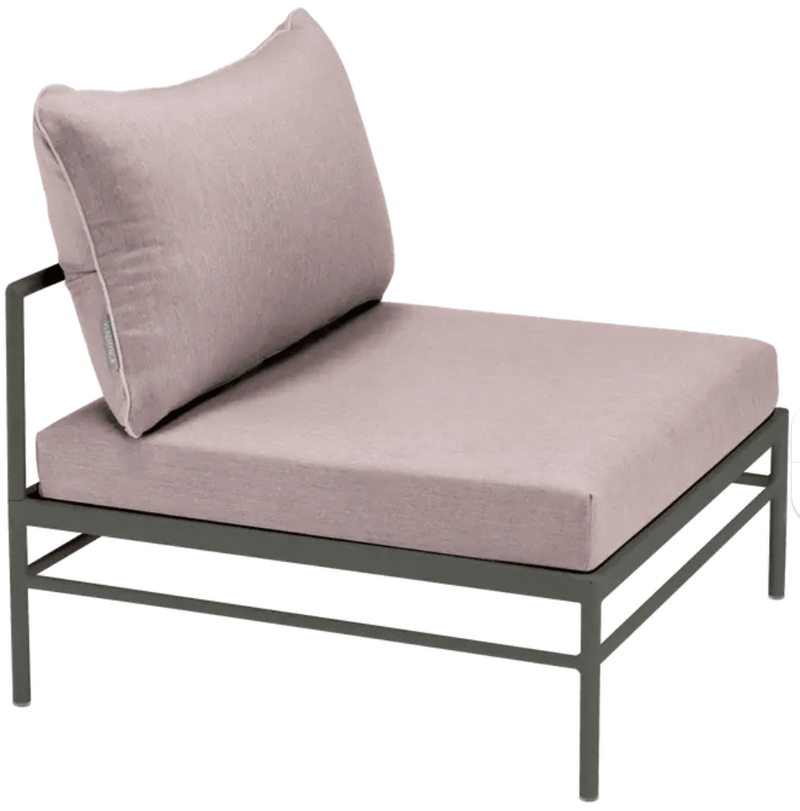 Load image into Gallery viewer, Rivage Low Chair by Fermob - Custom Wood DesignsRivage Low Chair by Fermob, outdoor metal sofa with a rosemary papyrus color, featuring sleek design and sturdy frame.Outdoor Sofa Metal Fermob24575209071223Rosemary Papyrus
