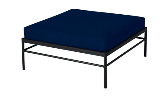 Rivage Ottoman - Custom Wood DesignsFermob Rivage outdoor ottoman in midnight blue with an aluminum frame, suitable as a lounge footstool or side table.Ottoman Outdoor Furniture Fermob Metal24575205669047Antracite Midnight