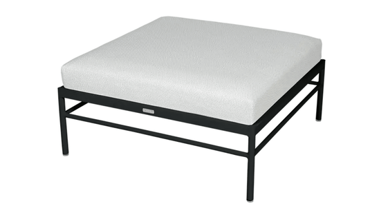 Rivage Ottoman - Custom Wood DesignsAntracite Fermob Rivage outdoor Ottoman with metal frame, modern lounge footstool in a sleek, contemporary design.Ottoman Outdoor Furniture Fermob Metal24575205370743Antracite Pearl