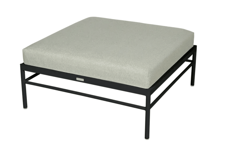 Load image into Gallery viewer, Rivage Ottoman - Custom Wood DesignsFermob Rivage outdoor ottoman with a Liquorice Cactus finish, metal frame, and modern lounge design.Ottoman Outdoor Furniture Fermob Metal24575203613687Liquorice Cactus
