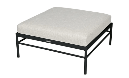 Rivage Ottoman - Custom Wood DesignsFermob Rivage outdoor ottoman with Liquorice wicker, metal frame, perfect as a lounge footstool for stylish outdoor spaces.Ottoman Outdoor Furniture Fermob Metal24575202851543Liquorice Wicker