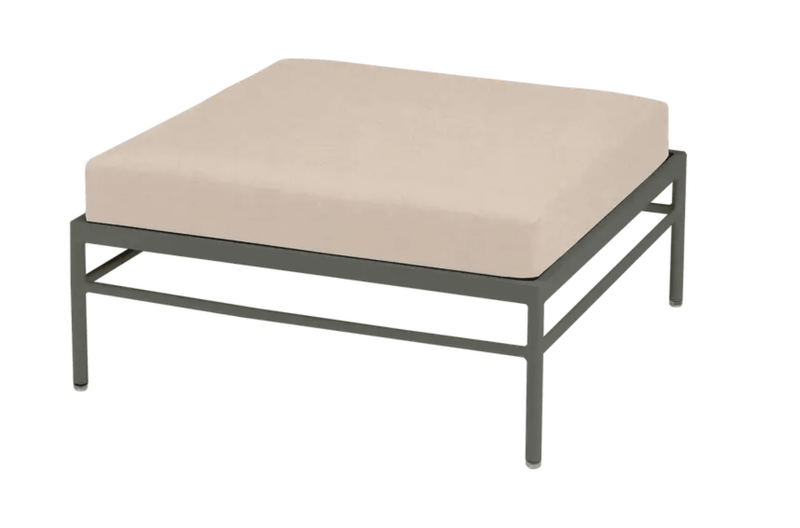 Load image into Gallery viewer, Rivage Ottoman - Custom Wood DesignsFermob Rivage outdoor metal ottoman with aluminium frame, featuring a stylish, modern design for garden or patio lounging.Ottoman Outdoor Furniture Fermob Metal24575201360023Rosemary Twine
