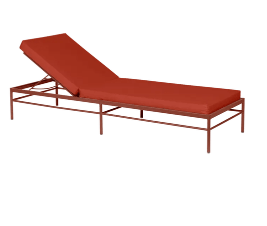 Rivage Sunlounger Luxury - Custom Wood DesignsFermob Rivage luxury sunlounger in ochre earth tone with metal frame, outdoor furniture designed for relaxing in style.Sunlounger Metal24575202336151Ochre EarthWare