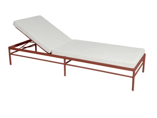 Rivage Sunlounger Luxury - Custom Wood DesignsOchre pearl Fermob Rivage luxury metal sunlounger with sleek design and adjustable backrest for outdoor relaxation.Sunlounger Metal24575204391511Axcapulco Adriatic Blue