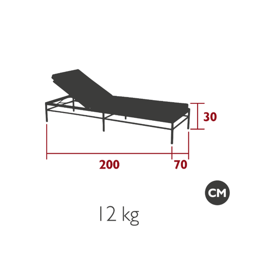 Rivage Sunlounger Luxury - Custom Wood DesignsFermob Rivage luxury metal sunlounger with adjustable backrest and modern design, ideal for outdoor relaxation.Sunlounger Metal24575204391511Axcapulco Adriatic Blue