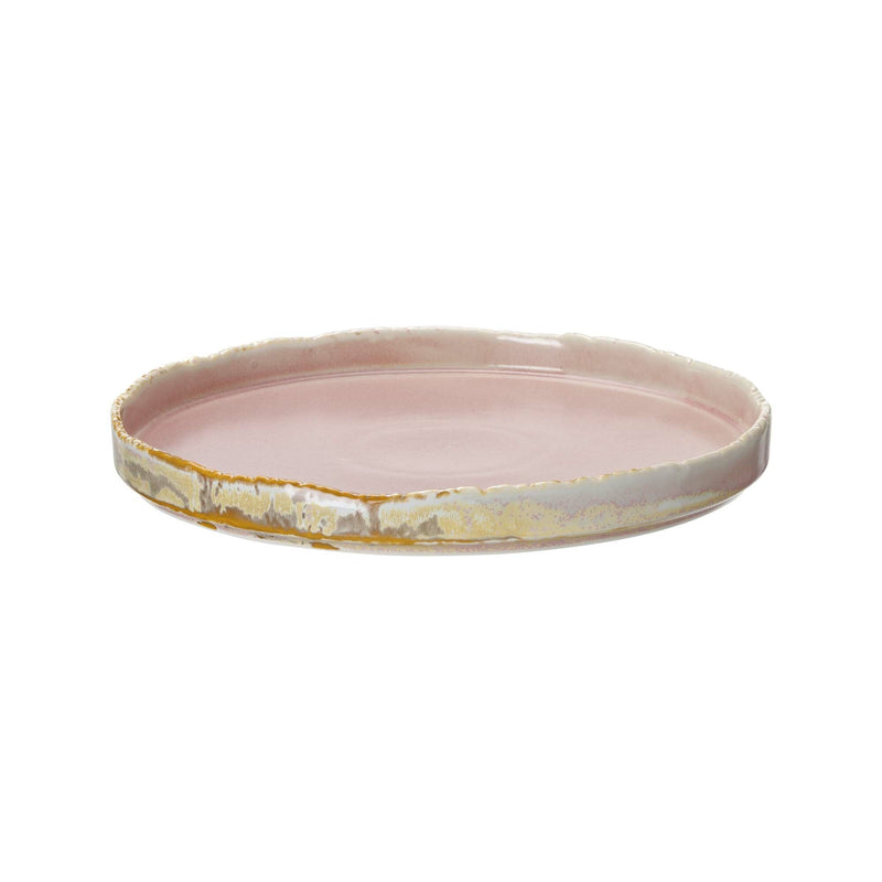 Load image into Gallery viewer, Rosa flat plate 270mm - Custom Wood DesignsFine Dine Rosa flat plate, 270mm shallow ceramic dish with elegant pink rose design, perfect for serving and presentation.Shallow plate767733
