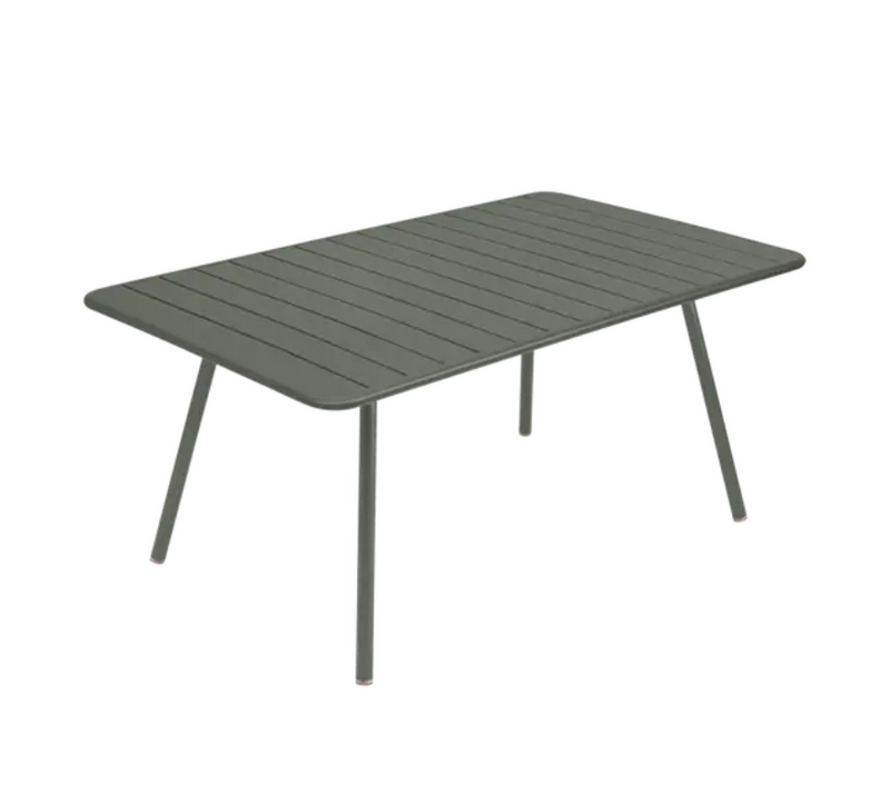 Load image into Gallery viewer, Fermob Luxembourg outdoor metal table, 165 x 100 cm, with a sleek design, ideal for garden or patio seating.
