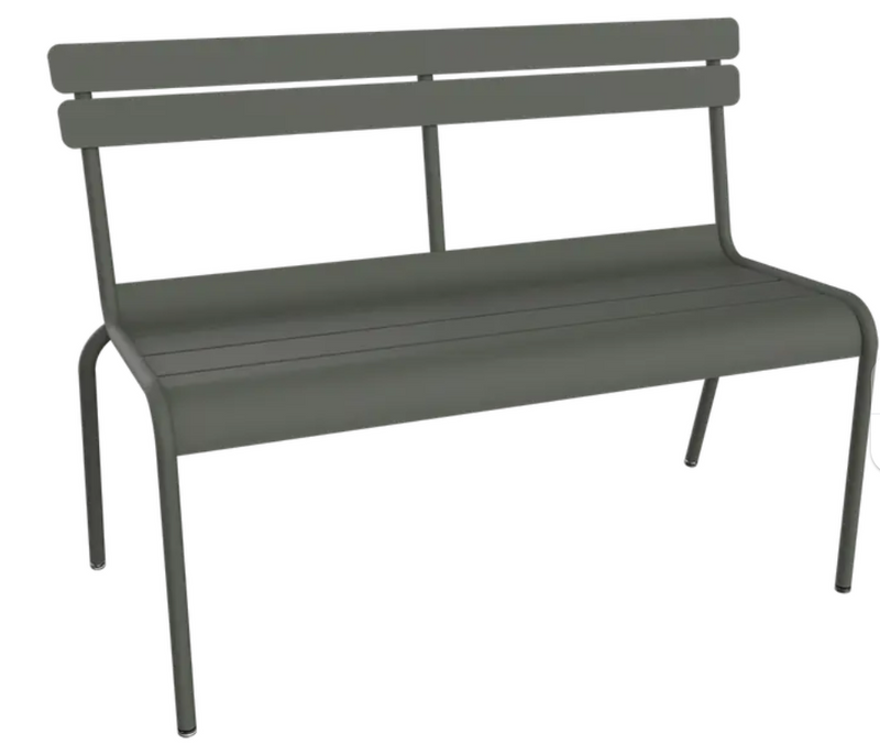 Load image into Gallery viewer, Fermob Luxembourg 2/3-seater outdoor bench with backrest, featuring sleek design and durable metal construction for indoor or outdoor use.
