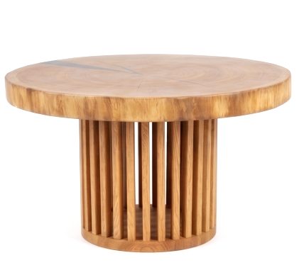 Oval Nature Arcade solid oak round coffee table Ireland – custom made by Custom Wood Designs