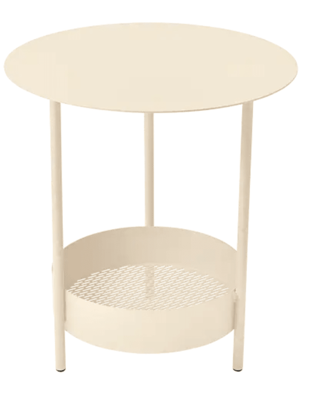 Load image into Gallery viewer, Salsa Pedestal Table - Custom Wood DesignsLatte beige Salsa pedestal side table by Fermob, outdoor furniture piece with a sleek, modern design and sturdy base.Side Table24575182820439Latte Beige

