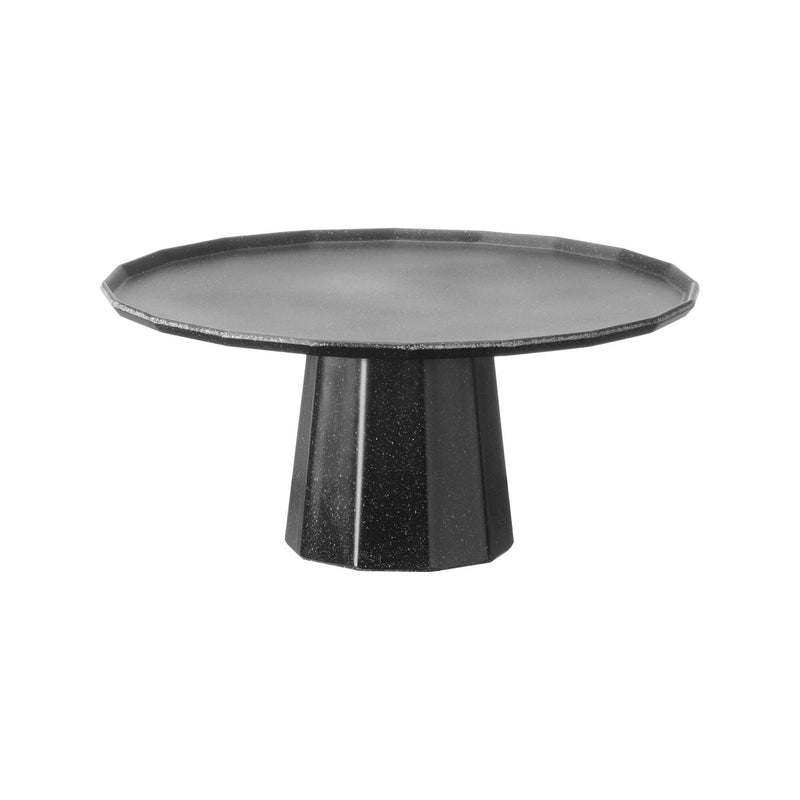 Load image into Gallery viewer, Serving Platter Ø300mm – Metropolis Black (Fine Dine) - Custom Wood DesignsFine Dine Metropolis Black fruit stand serving platter Ø300mm, stylish black ceramic dish for serving fruits and snacks.Fruit stand562567
