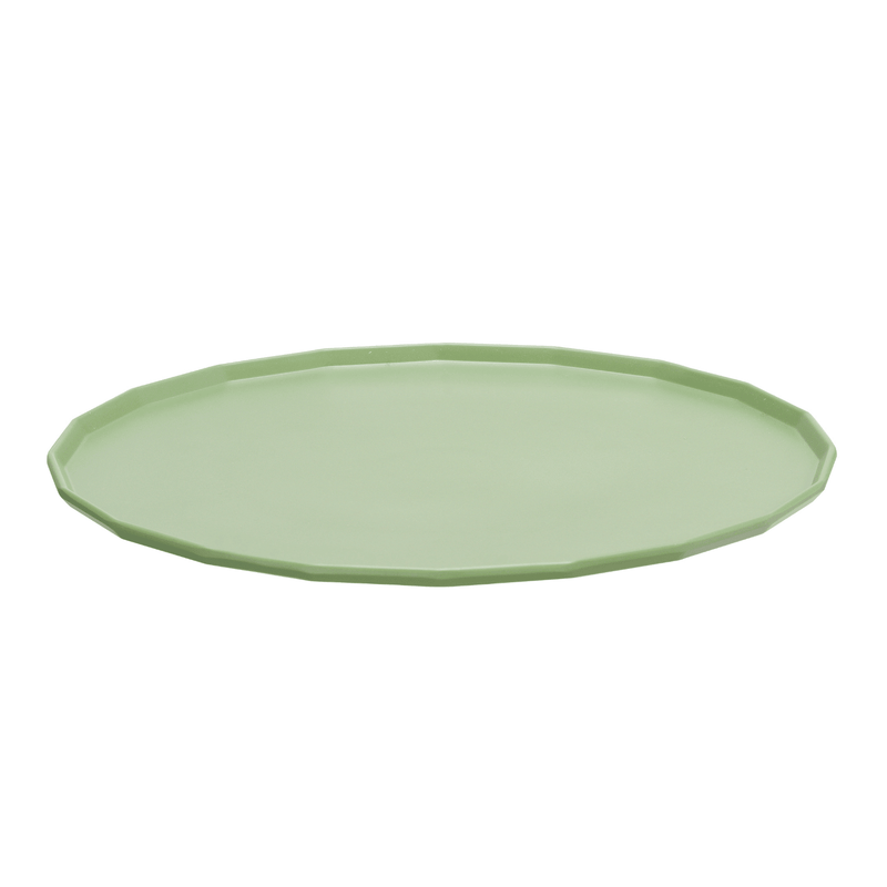 Load image into Gallery viewer, Serving Platter Ø300mm – Metropolis Green (Fine Dine) - Custom Wood DesignsFine Dine Metropolis Green serving platter, 300mm diameter fruit stand with a stylish green design, ideal for serving and display.Fruit stand562550
