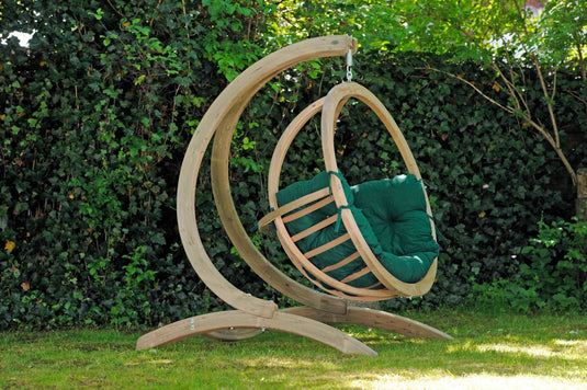 Globe Wood Hanging Chair & Stand Set SET: Globo Swing chair & Stand Amazonas __ __label: NEW set-globo-swing-chair-stand-default-title-globe-wood-hanging-chair-stand-set-49180105867607