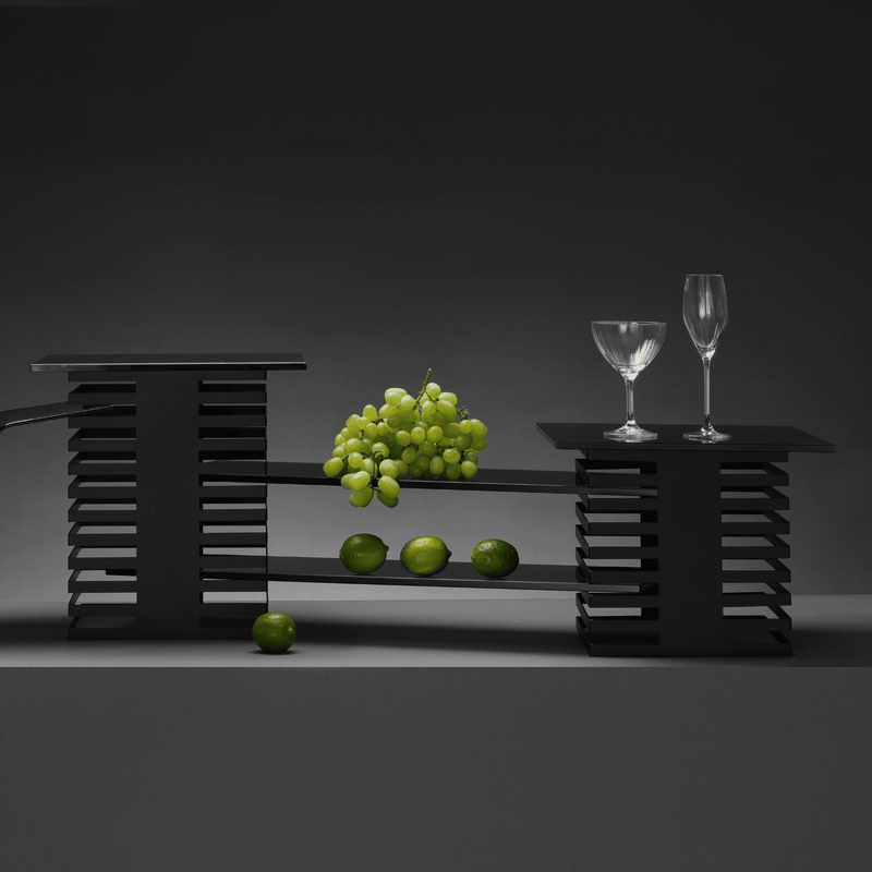 Load image into Gallery viewer, Skiatos glass tray, 700x200mm - Custom Wood DesignsFine Dine Skiatos glass tray, 700x200mm, clear rectangular serving tray with smooth edges and modern design.Glass tray428085
