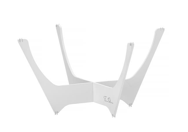 Load image into Gallery viewer, Skiatos White Buffet stand for a bowl, dia. 282 mm - Custom Wood DesignsFine Dine Skiatos White Buffet Stand for Bowl, 282mm diameter, elegant ceramic display stand for serving or decoration.Buffet stand172070
