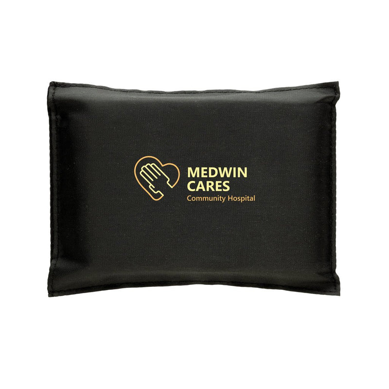 Load image into Gallery viewer, XD Collection Solra emergency blanket in RCS recycled RPET pouch, compact car safety gear for emergency warmth and visibility.
