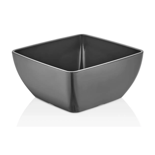 Square Melamine Bowl 125×125×65mm – Graphite (Fine Dine Melamina) - Custom Wood DesignsSquare melamine bowl by Fine Dine in graphite color, measuring 125x125x65mm, with a modern square shape and smooth finish.Square bowl562710