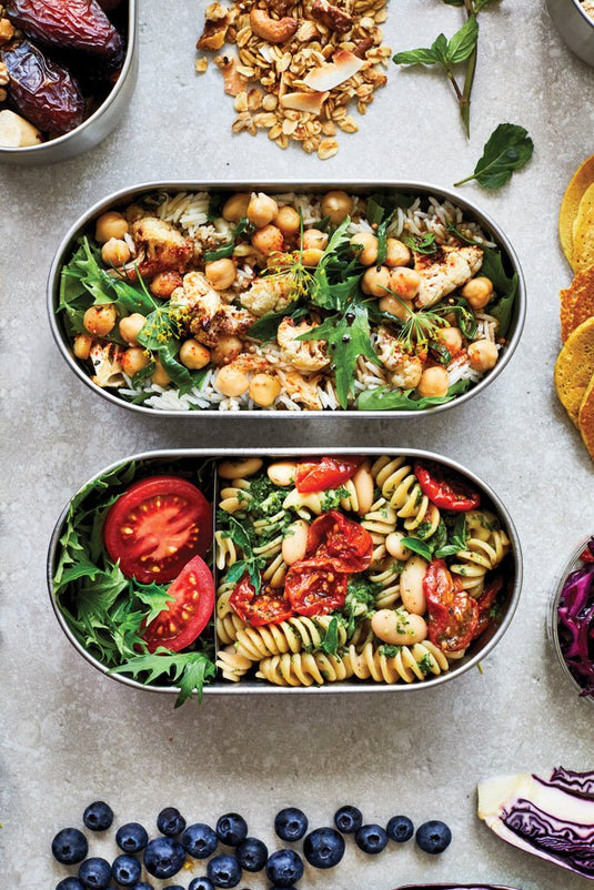 Stainless Steel Double Bento Box - Custom Wood DesignsStainless steel double bento box by Black + Blum with two compartments for versatile meal storage.Home & LivingP439.2002Stainless steel,Bamboogrey