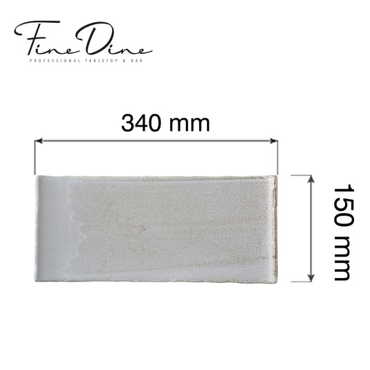 Stark rectangular plate, 340x150mm - Custom Wood DesignsFine Dine Stark rectangular plate measuring 340x150mm, showcasing a sleek, modern design perfect for serving dishes.rectangular plate762073