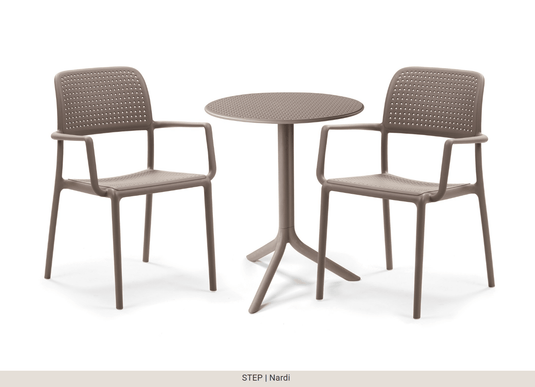 Step Outdoor Table Low & Dining - Custom Wood DesignsNardi outdoor step table by Custom Wood Designs, expandable low and dining table in tortora finish for garden or patio useNardi Outdoor Table24575203820887Tortora