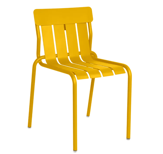 Stripe Chair Stackable Outdoor Dining - Custom Wood DesignsFermob Honey Stripe Stackable Outdoor Dining Chair made of metal, designed for outdoor use and hospitality settings.Fermob Metal Chair Outdoor24575206342551Honey