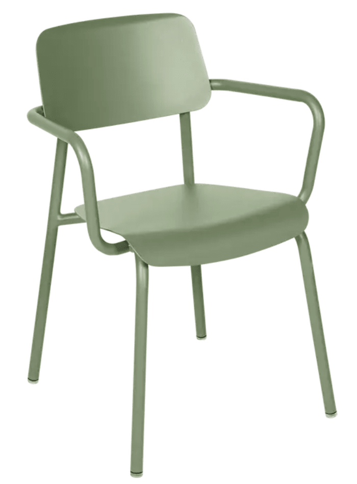 Load image into Gallery viewer, Fermob cactus Studie armchair, a stackable indoor office chair with modern design, suitable for home or office use.
