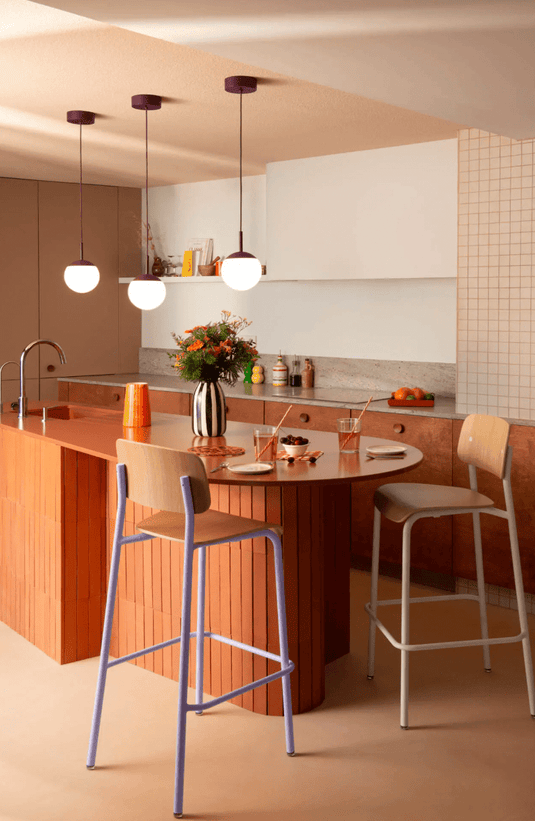 Studie Oak Bar Chair H75 by Custom Wood Designs, high wooden bar stool with natural oak finish and modern design.